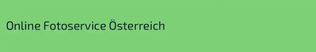 Online Fotoservice Österreich